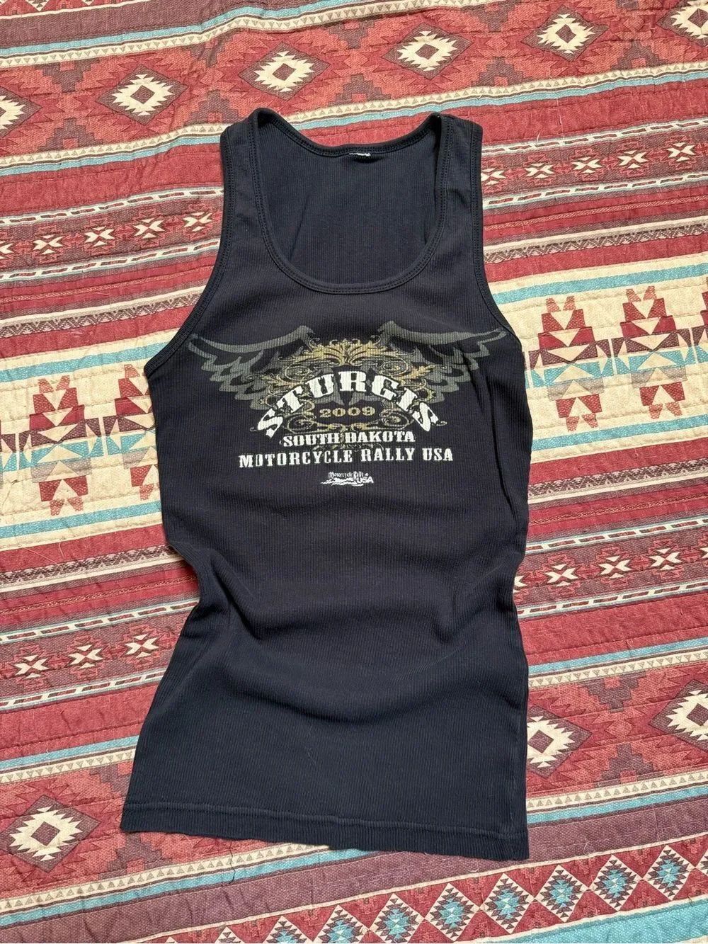 Black Sturgis 2009 Motorcycle Rally Women's Tank Top medium